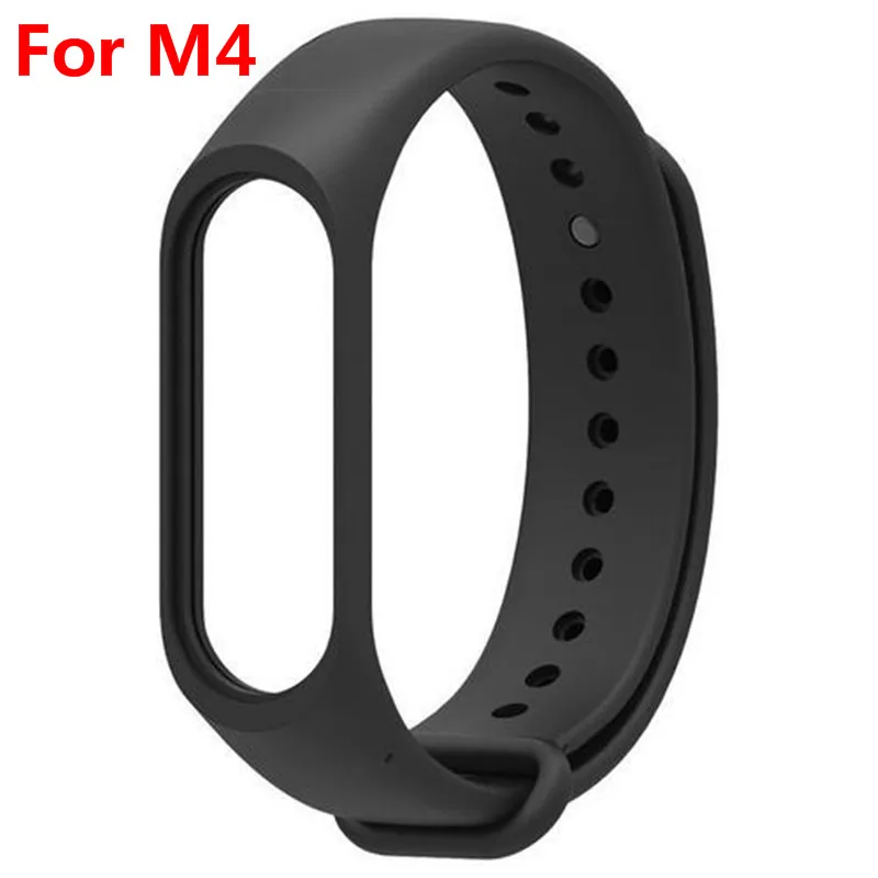 1x умный Браслет для xiaomi mi Band 3 4 спортивный ремешок часы силиконовый ремешок для xiaomi mi band 3 4 браслет mi band 4 3 ремешок - Цвет: For Xiaomi Mi Band 4
