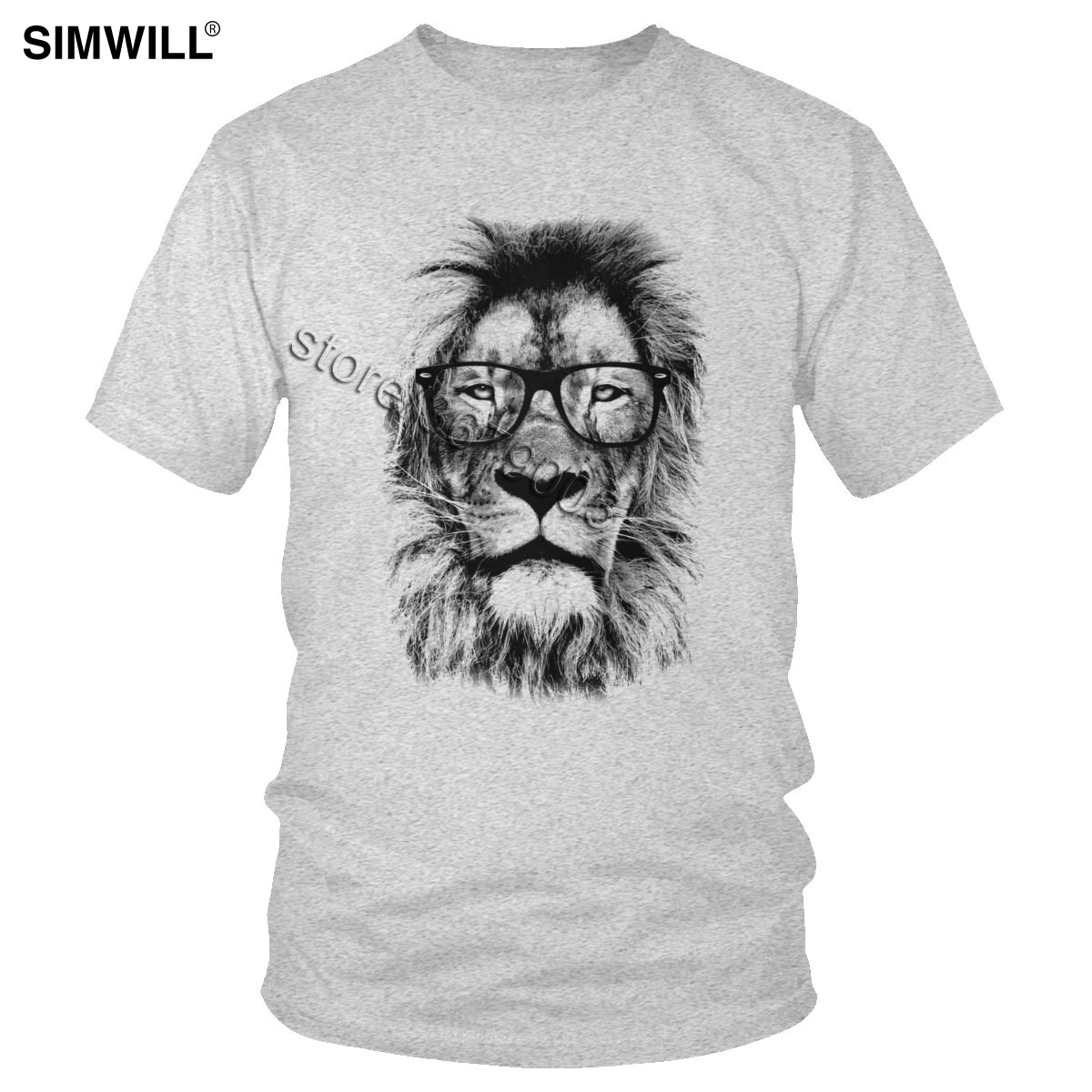 Король Лев из библиотеки футболки Уникальный летний чистый Мужская