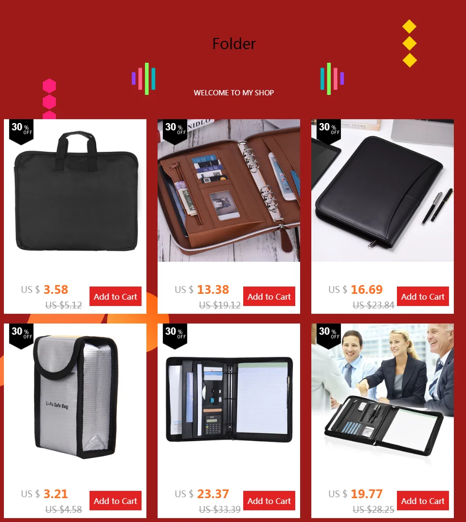 Профессиональная папка для хранения документов из искусственной кожи Padfolio Бизнес Портфель держатель Органайзер с застежкой-молнией слот для карт