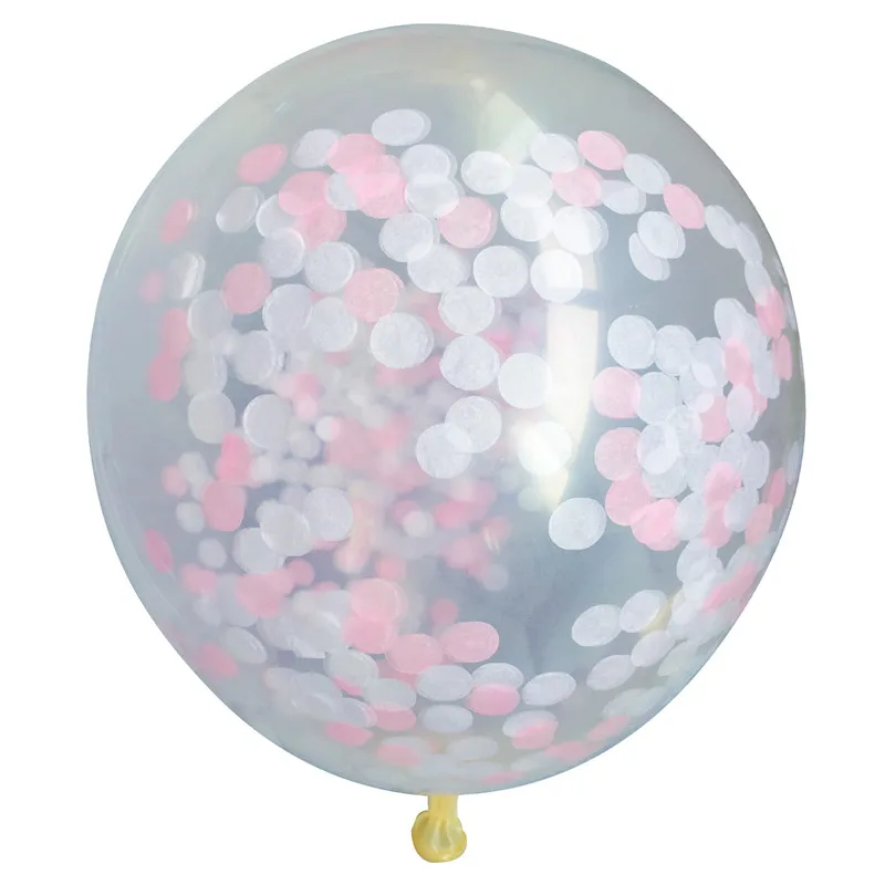 pink white 10 шт./партия прозрачные воздушные шары Золотая Звезда конфетти из фольги прозрачные воздушные шары счастливый день рождения, детский душ Свадебные украшения - Цвет: pink white