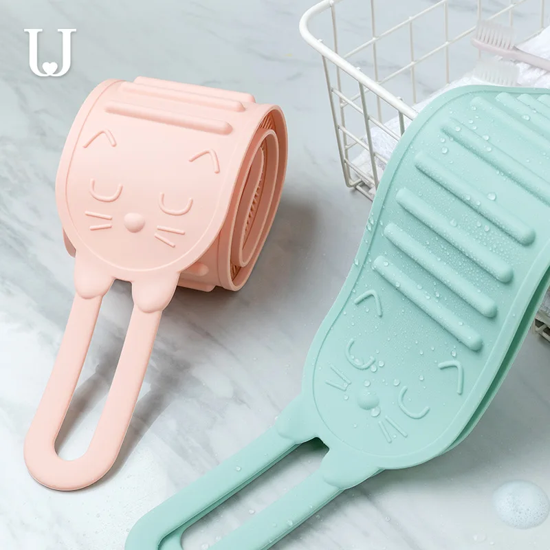 Xiaomi Jordan&ampampJudy Силиконовое полотенце для ванны с двусторонними мягкими щетинками быстрого образования пены из экологически чистого материала.