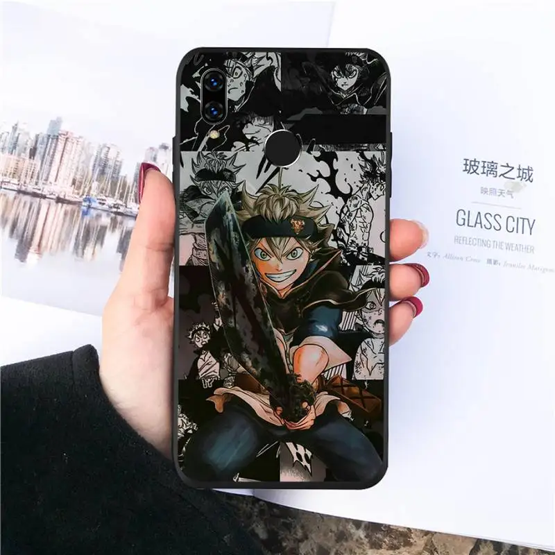 

Black Clover anime manga Phone Cases For Huawei honor Mate P 10 20 30 40 Pro 10i 9 10 20 8 x Lite Luxury brand shell funda coque