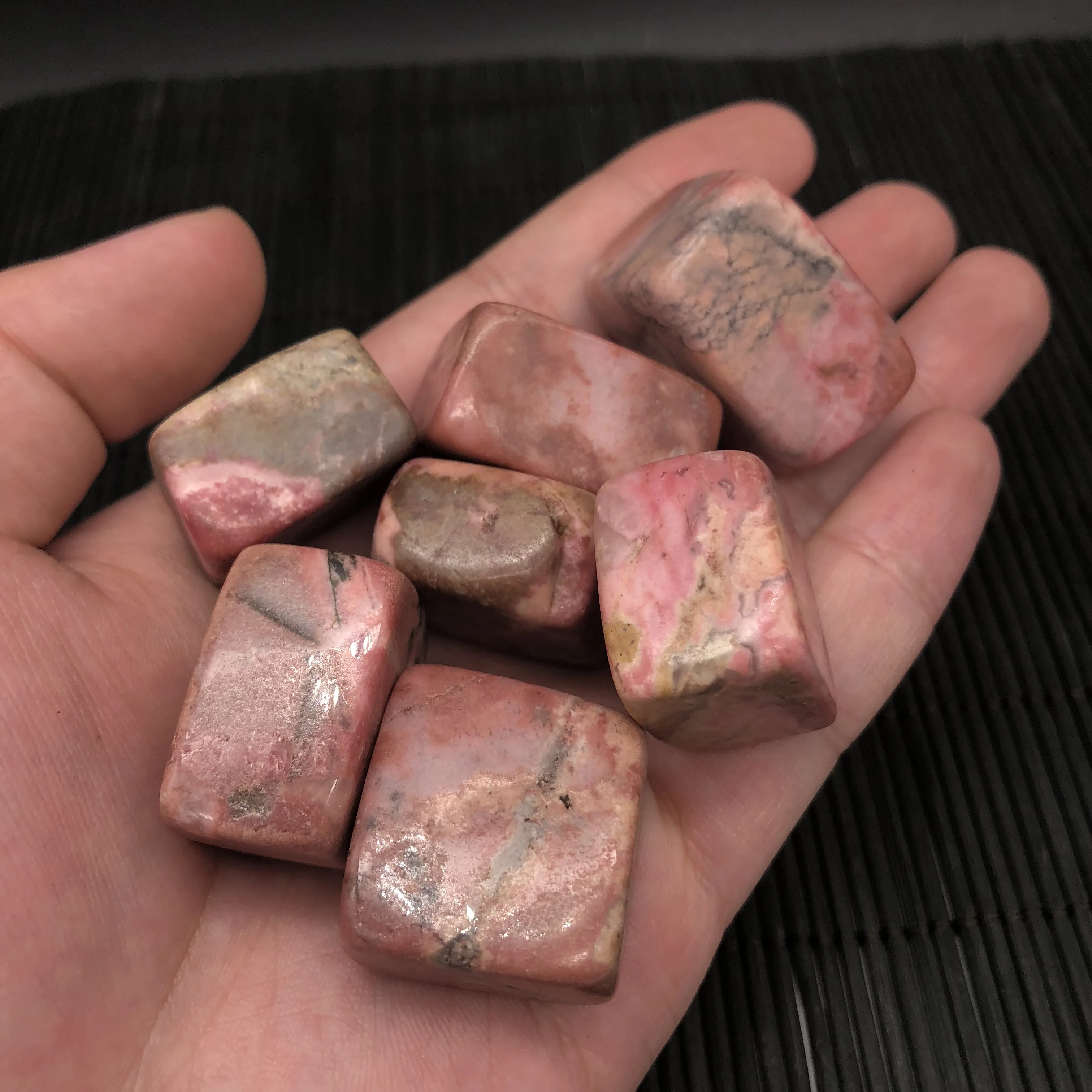 

200g Natural Quartz Rhodonite The squareHealing Pink Stone Rhodochrosite Ornament for Home Decor Energy