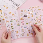 6 листовкомплект Kawaii Косплей Shiba серии наклейки для девочек прекрасный стикер для канцелярских товаров украшения Дневник Ноутбуков школьные этикетки Zakka(tt-4020)