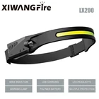 Светодиодный COB-фонарь XIWANGFIRE со встроенным аккумулятором, зарядка через USB, Индукционная велосипедная фара для охоты, 1200 мАч, фонарик с 3 режимами