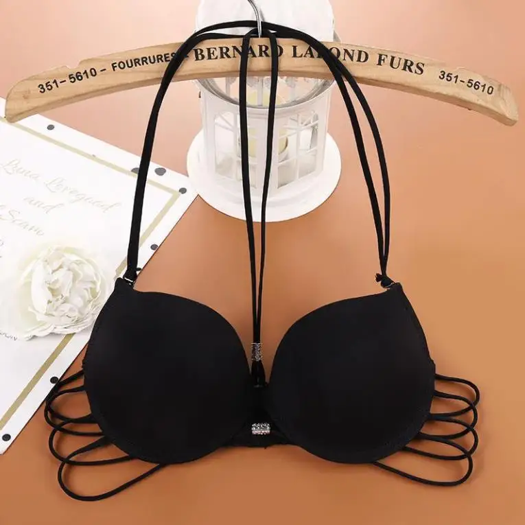 Холтер сексуальное красивое нижнее белье с пряжкой на спине бюстгальтер верхняя