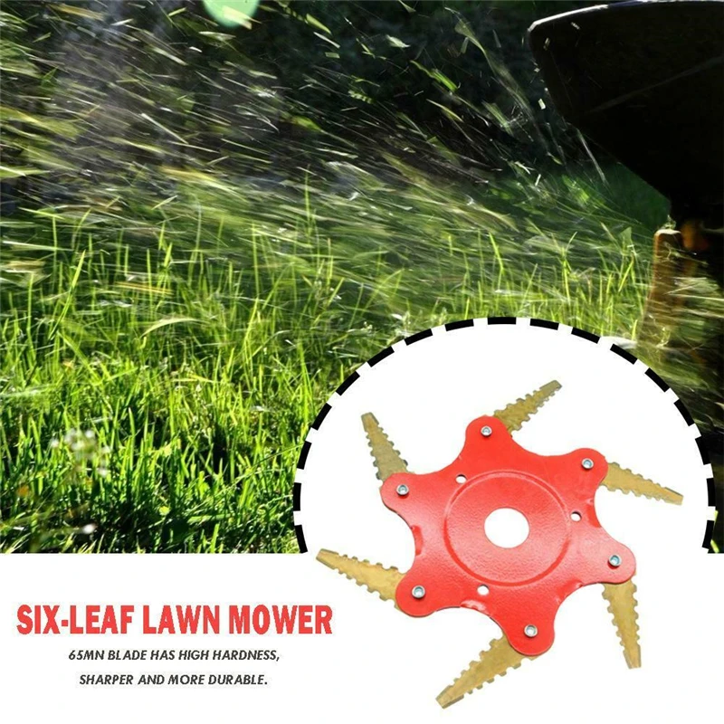 

6 зубьев головка щетки резак стальной сад для Strimmer триммер косилка лезвие