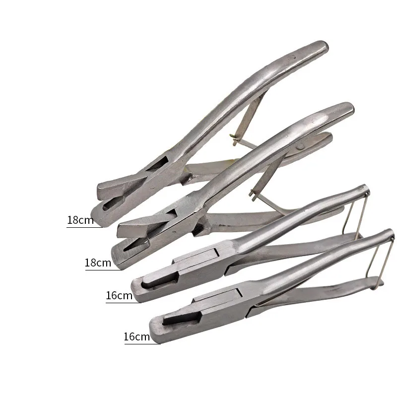 

Wondcon Veterinary pig ear mark pliers gap pliers stainless steel Non-toxic Simple operation Pig anti-epidemic mark pliers