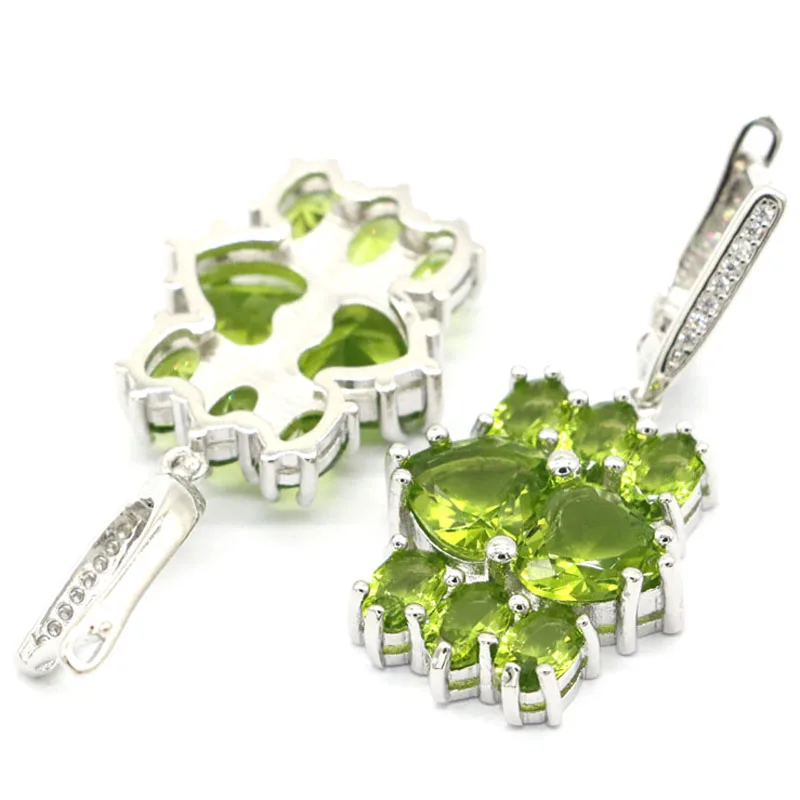 41x18 мм настоятельно рекомендуем создавать Зеленый Перидот белый циркон подарок