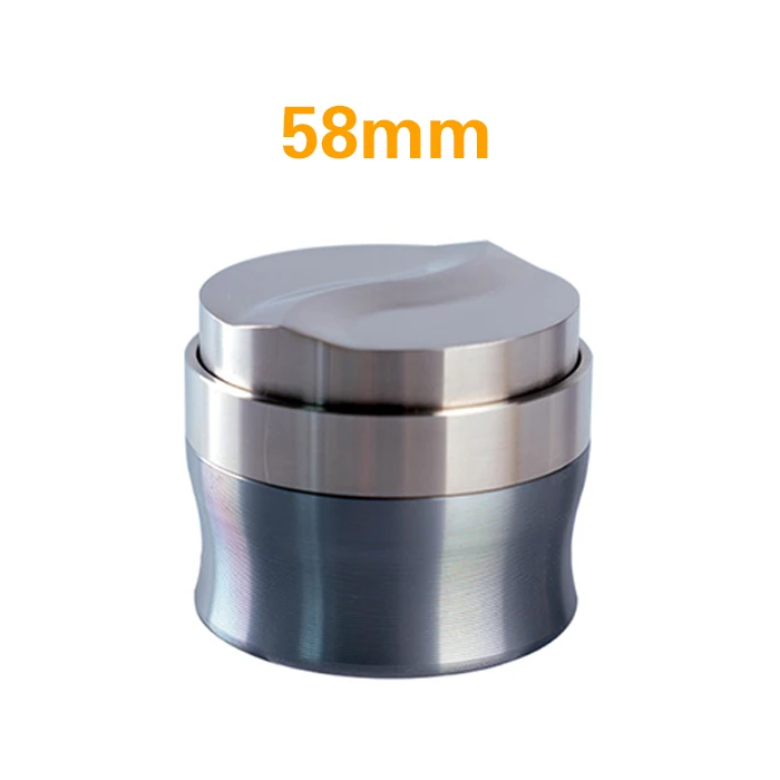 58mm 58 мм трамбовка кофе молоток порошка плоское основание Регулируемый 304 нержавеющая сталь индивидуальные аксессуары для кофе - Цвет: 58mm