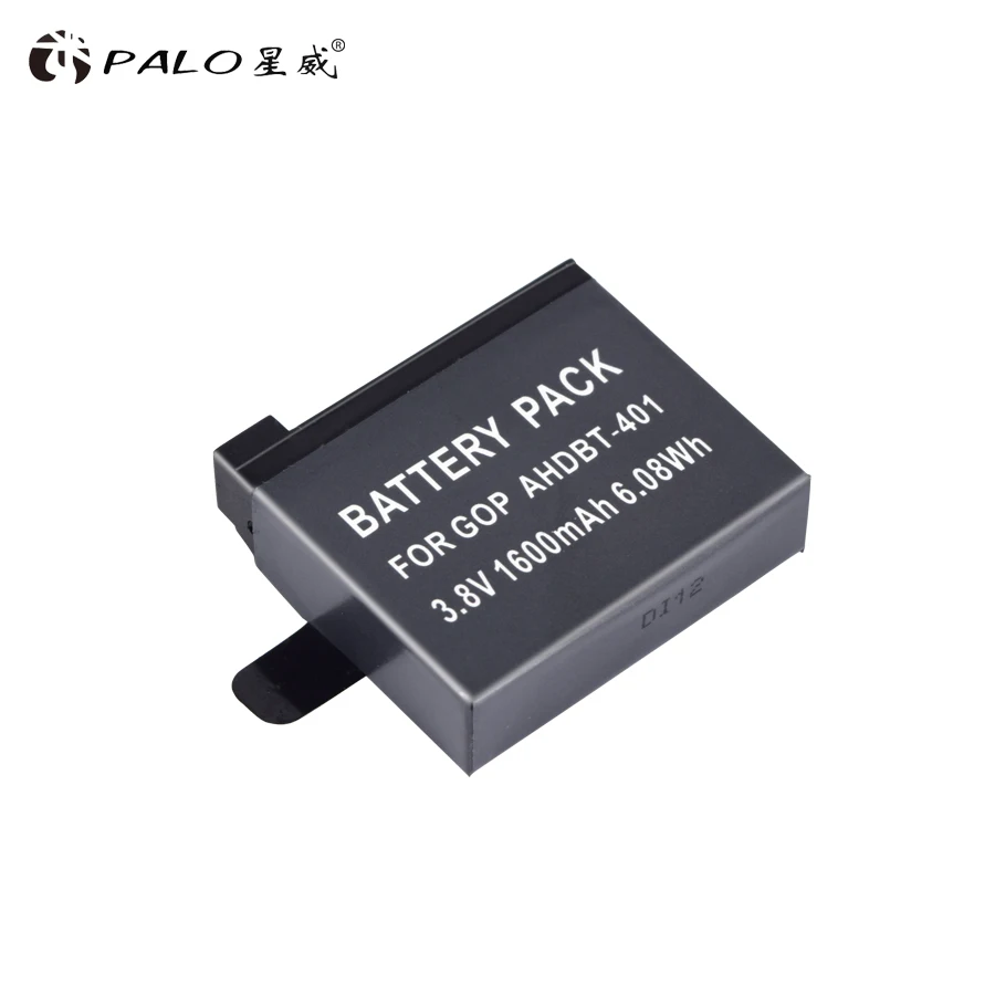 Новинка 2018 г. PALO 1 шт. аккумулятор для цифровой камеры 3 8 в 1600 мАч GoPro HD Hero4 4 + батарея