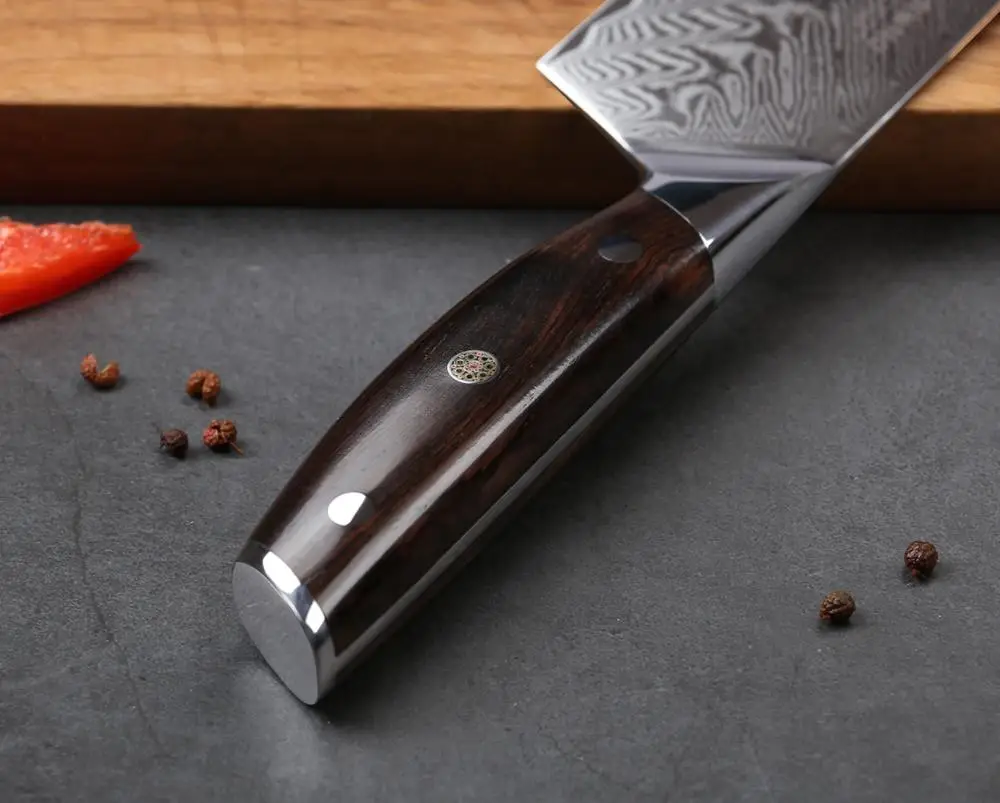 Профессиональный поварской нож TURWHO 8 2 дюйма острые японские 67 слоев дамасская