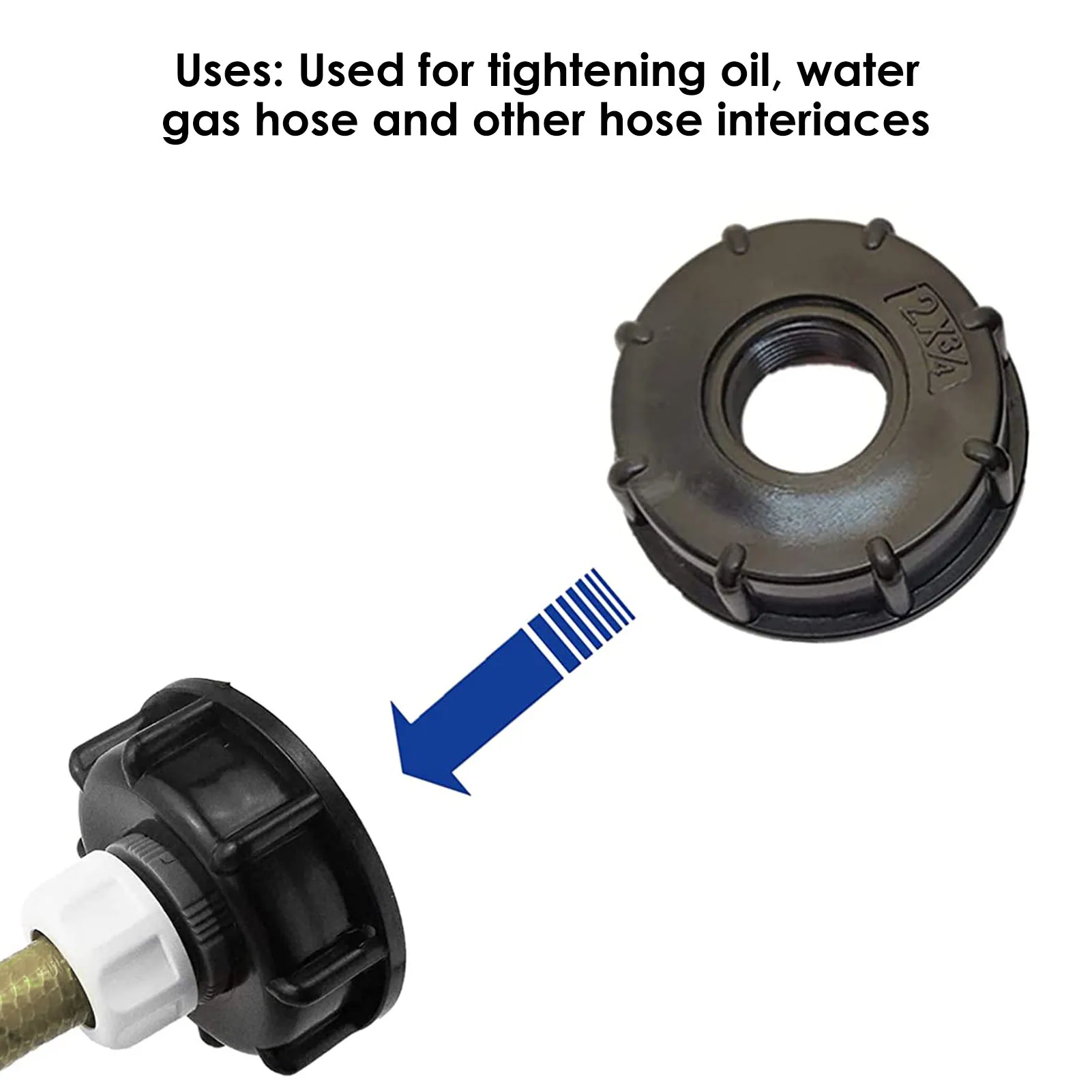 1PCS S60x6 Thread Plastic IBC Tank Tap To 3/4 Inch Garden Hose Connector Replacement Barrel Joint Exhaust Faucet Switch There | Дом и сад