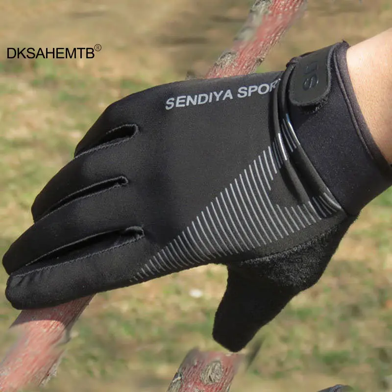 

1 Pair Bike Bicycle Gloves Full Finger Touchscreen Men Women MTB Gloves Breathable Summer Mittens MJ