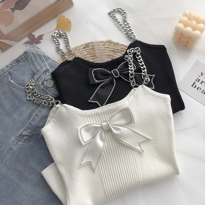 

2021 Knitted Camisole Women's Top Fashion Cotton Tank Crop Tops Lingerie Underwear Streetwear Vest Cropped Tee Camisole