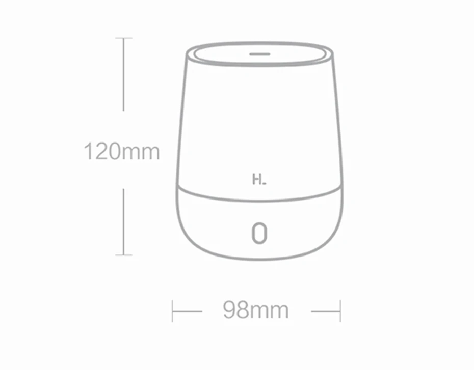 Xiaomi Youpin HL Портативный USB мини воздушный диффузор для ароматерапии и увлажнитель 120 мл тихий ароматический Туман чайник 7 светильник цвета для дома и офиса