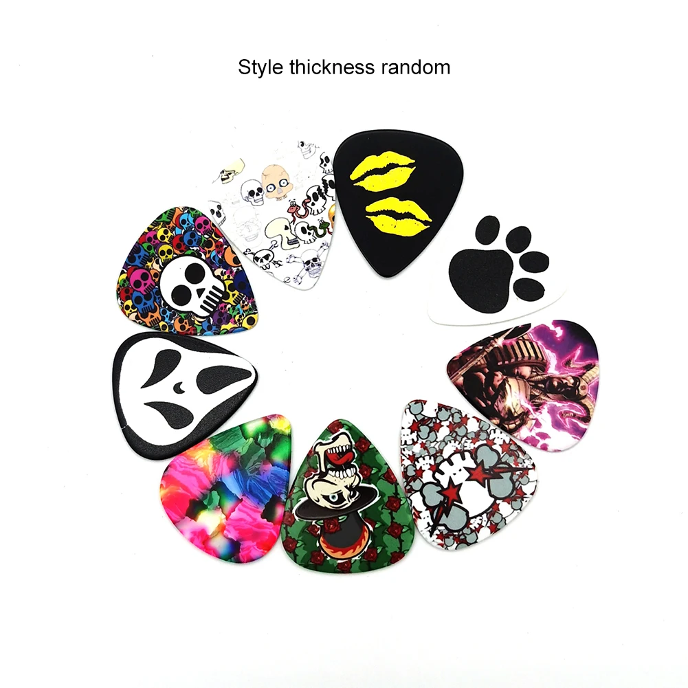 Гитарный медиатор музыкальный с держателем 0 46/0 71/0 81/0 96/0 12 мм случайный стиль 15 шт.