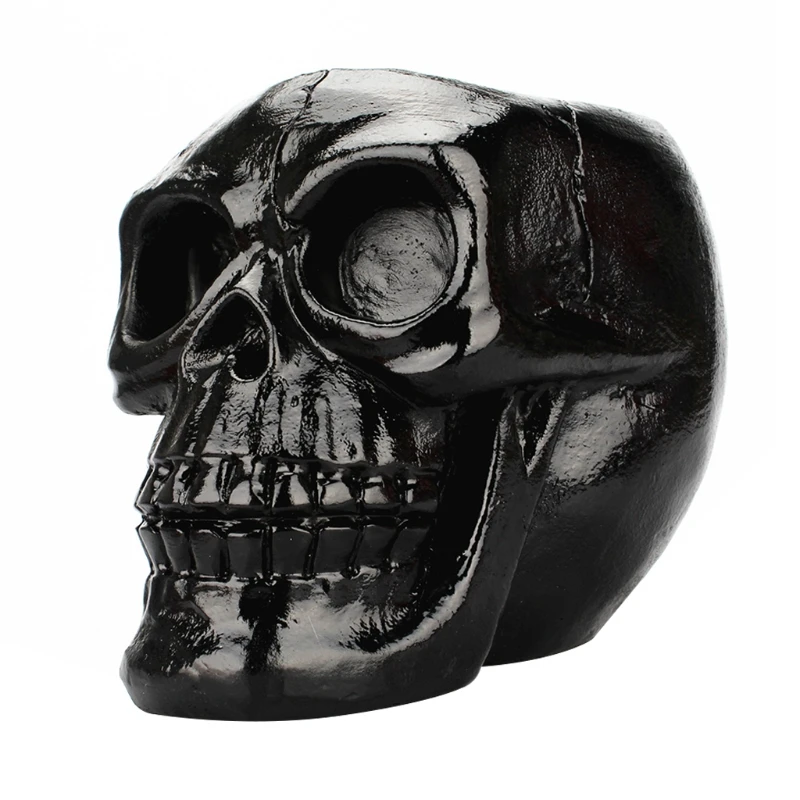 

Skull Pen Holder Horrible Scary Supplies for Halloween Supplies Resin Sculpture Horrible Ornaments Home/Study Gift