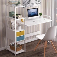 computer desk laptop desk writing table study desk with drawers shelves office furniture pc laptop workstation home escritorios