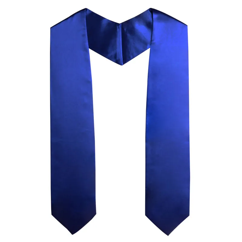 

Custom Logo Graduation Shawl Sash 180*14cm Solid Color Ribbon Bachelor Gown Accessory