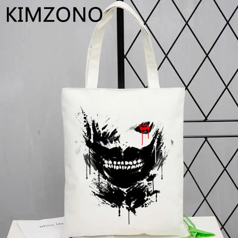 

Одежда с надписью «Tokyo Ghoul хозяйственная сумка рециркулирует мешок сумка для покупок bolsa bolsas де bolso сумка эхосумка чистая ткань мешок toile