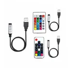 USB ИК радиочастотный дистанционный пульт 5 Вольт RGB светодиодный светильник полосы 3 17 входит ПДУ с 24 кнопками дистанционный пульт беспроводного контроллера