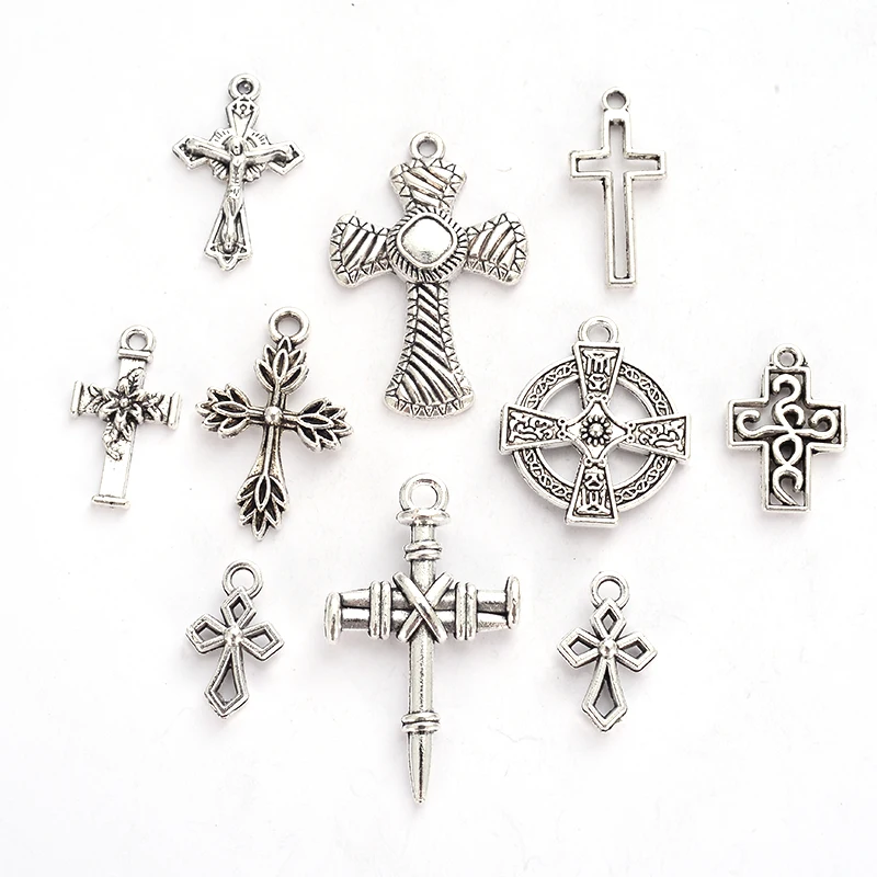 1 шт полый круглый молоток крест кулон ожерелье Ретро Мужчины и женщины молитва