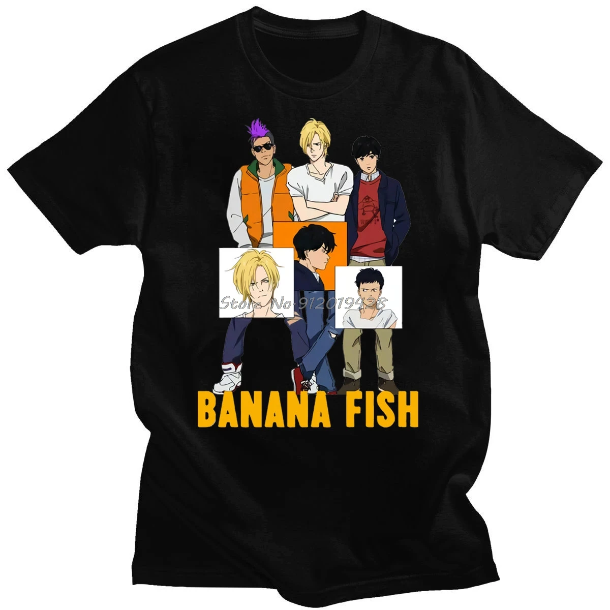 

Футболка мужская с рисунком в японском стиле