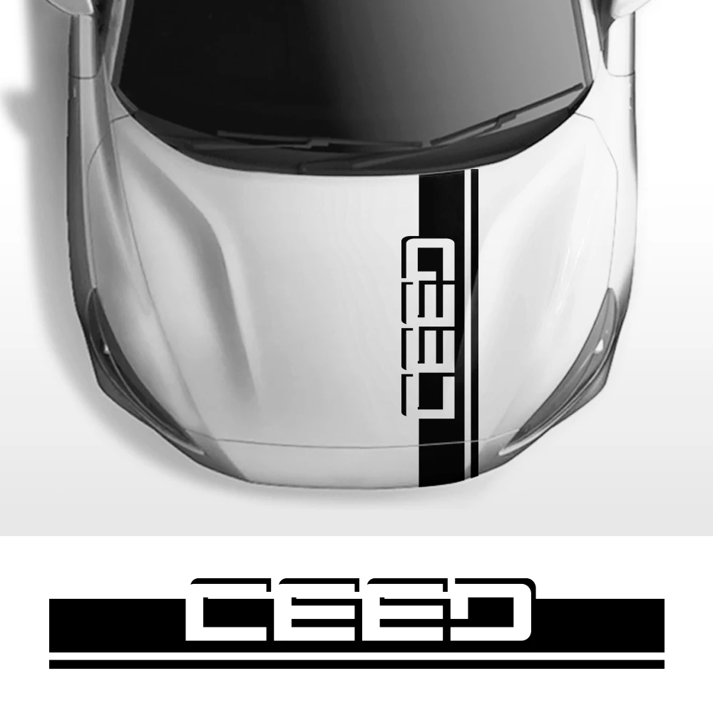 

Doordash Auto Hood Cover Car Stickers for Kia Ceed Sticker Long Strip Decals Auto Vinyl Film Racing Sports Styling Decoration