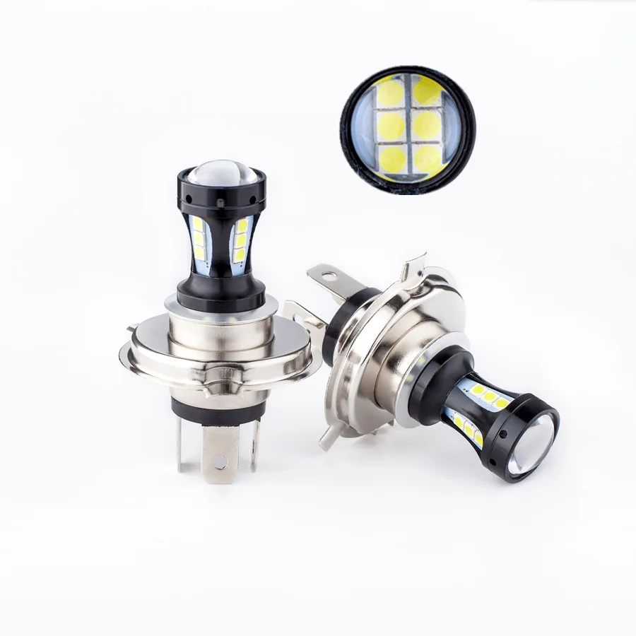 H4 LED Headlights For Auto Motorcycle Truck Boat Tractor Trailer Offroad Working Light SMD 3030 18LED Work Spotlight | Автомобили и