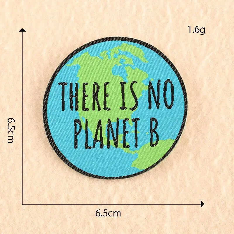Нашивки для одежды с вышивкой Blue Earth Planet B | Дом и сад