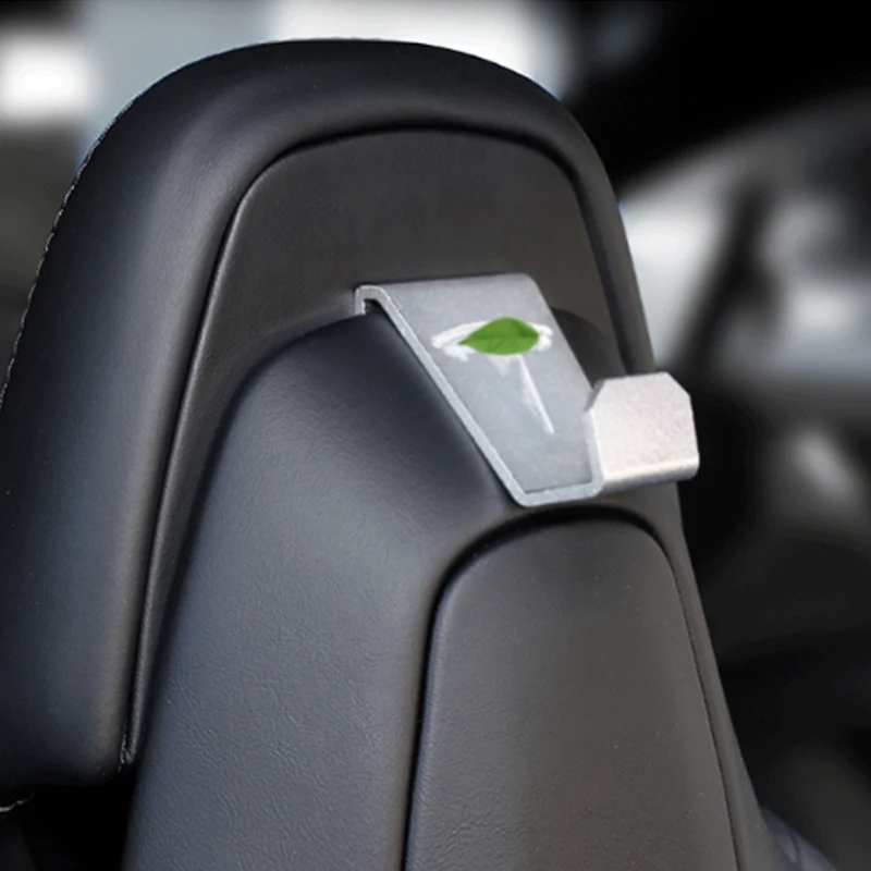 1 pcs Car Seat Back Headrest Mount Hanger Holder Storage Hook Clip with Tesla Logo for Model S X | Автомобили и мотоциклы
