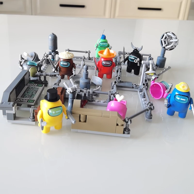 

NEW Among Us Game Series Space Alien Figures Model Building Blocks Bricks Action Figure Kids Toys For Children