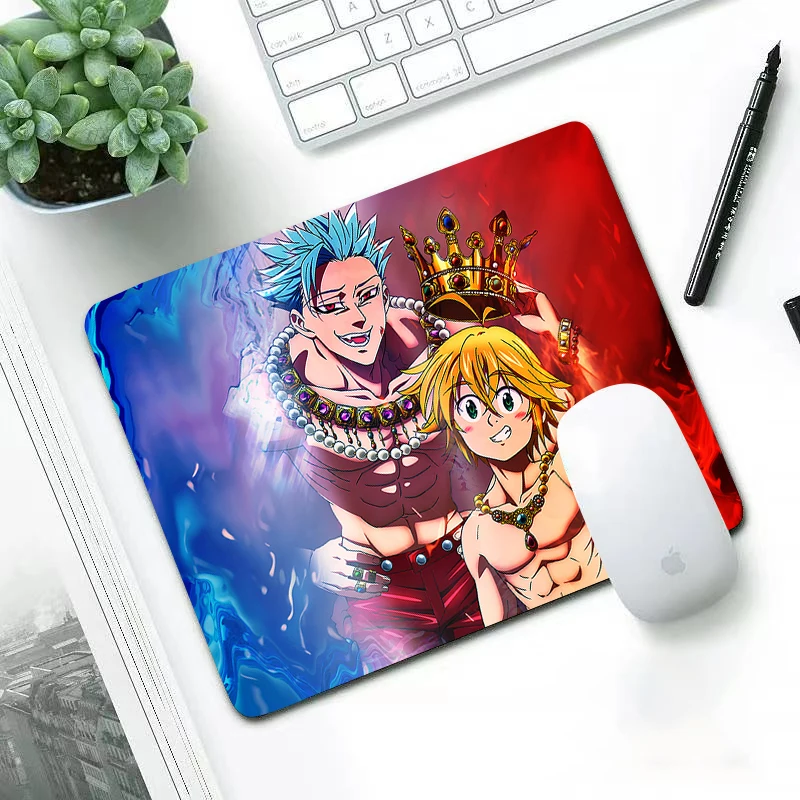 

Luxury The Seven Deadly Sins lovely wear-resisting small 22x18cm office leisure edge anti slip washable laptop game mouse pad