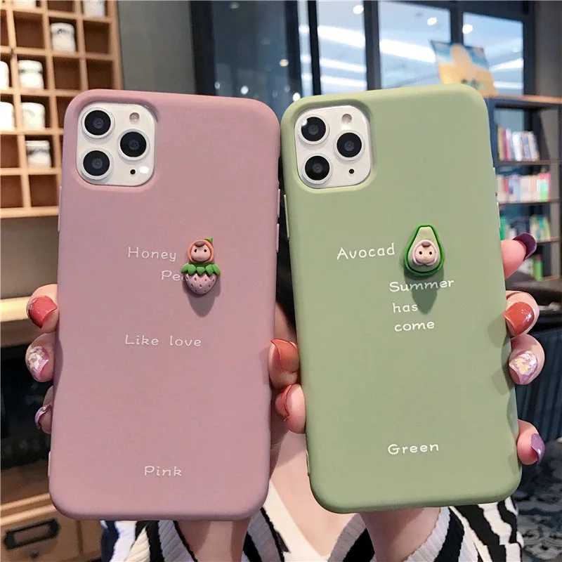 Силиконовый чехол для телефона с милым 3D мультяшным рисунком креативный