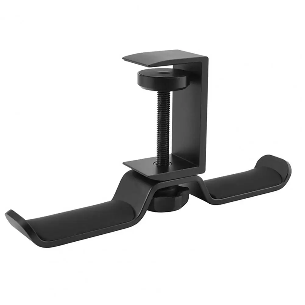 

Headphone Holder with Dual Hook Adjustable Aluminum Alloy Earphone Holder Rack for Office