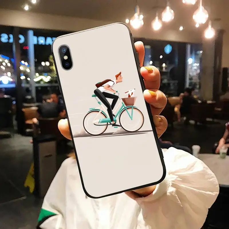

BIKE CYCLING art Phone Case for iPhone 11 12 pro XS MAX 8 7 6 6S Plus X 5S SE 2020 XR