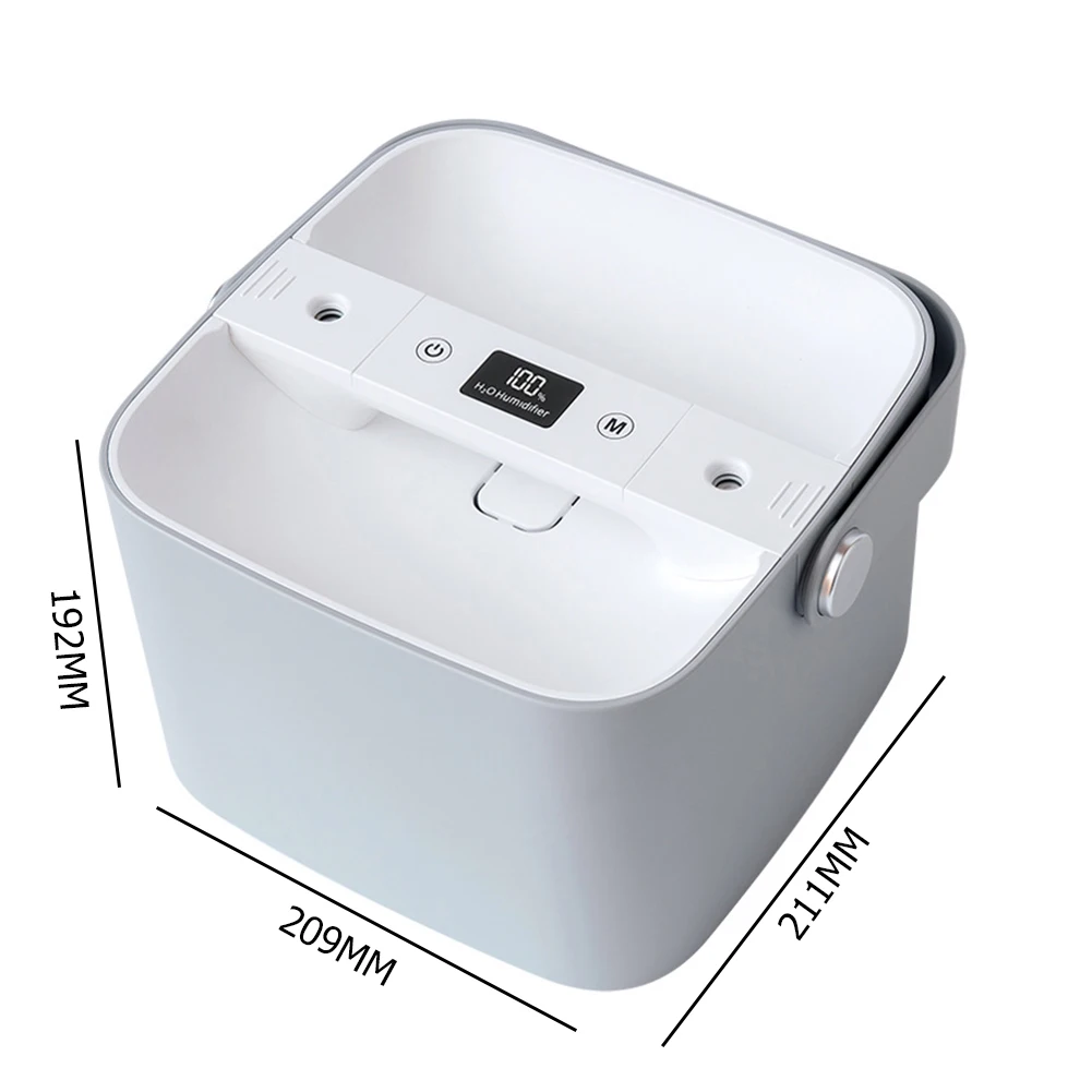 

2.5L USB Rechargeable Large Capacity Portable Household Air Humidifier Double Spray Ultrasonic Aroma Diffuser with Handle