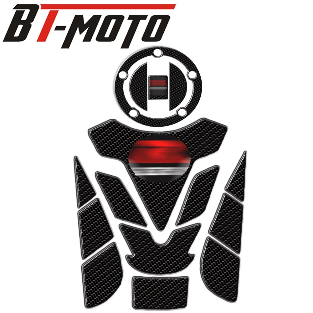 3d наклейки из углеродного волокна для украшения аквариума мотоцикла и рыбы