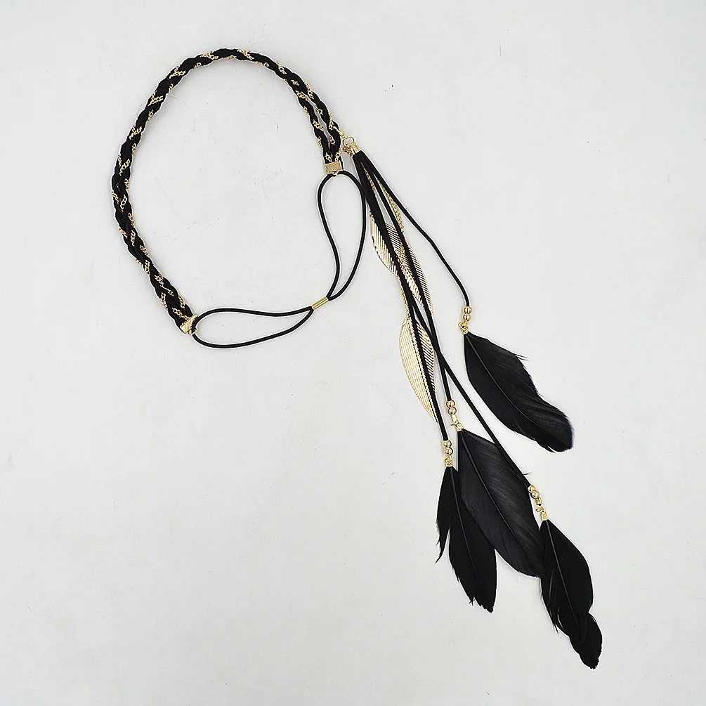 

Bohemia Feather Hairband Women Headband Party Festival Hair Accessories