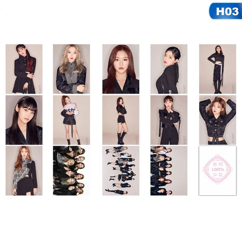 

30Pcs/set KPOP Girls Team PVC Photo Self Made Kpop Team Nice Girls Album Poster Card Butterfly LOMO Card Photocard Collection