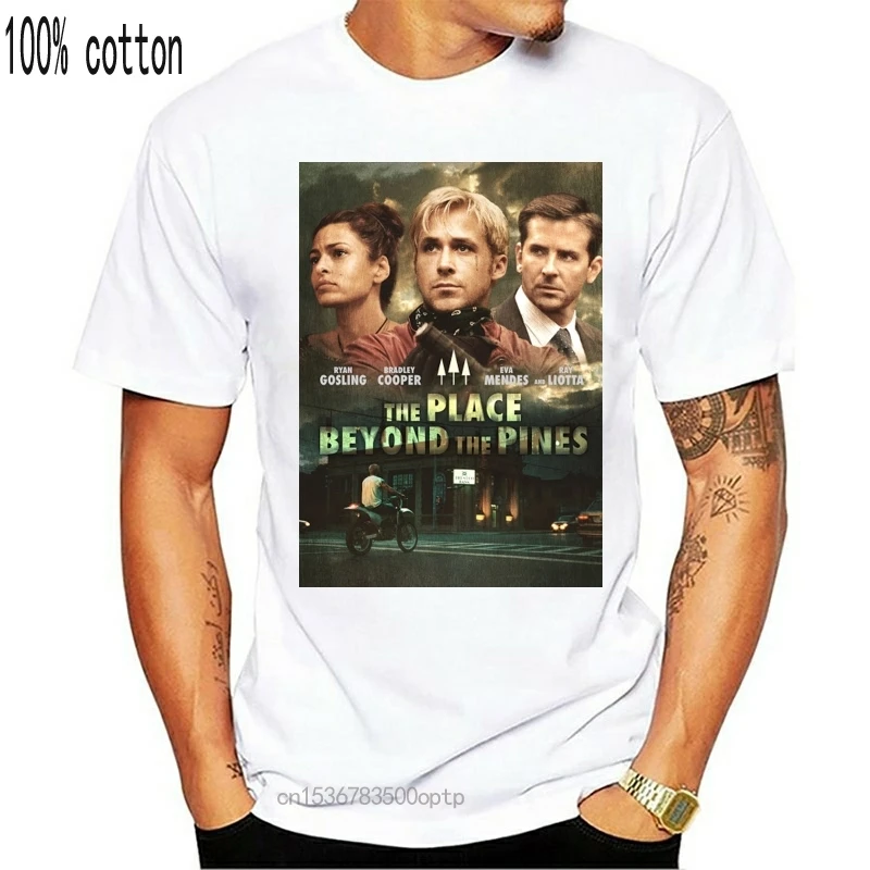

* Новинка * футболка с надписью The Place Beyond The Pines 4k Bluray Dvd Cover Маленький Средний размер L Xl футболка с коротким рукавом хлопковые футболки