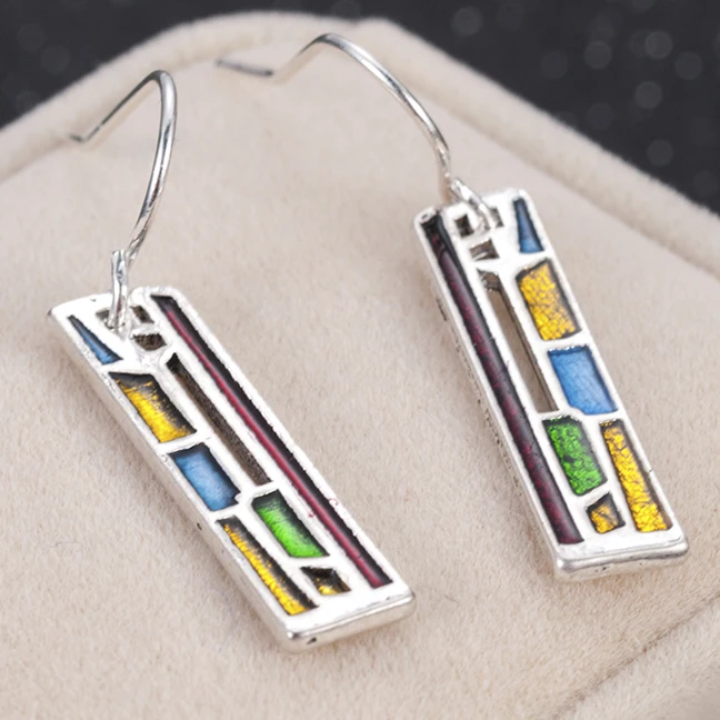 Винтажные женские Разноцветные серьги в стиле бохо вечерние подвески с крючками