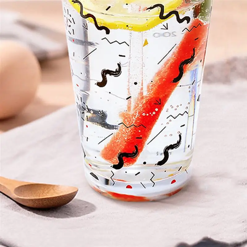 1 шт. стеклянная чашка для воды с крышкой портативная молока кружка питьевой