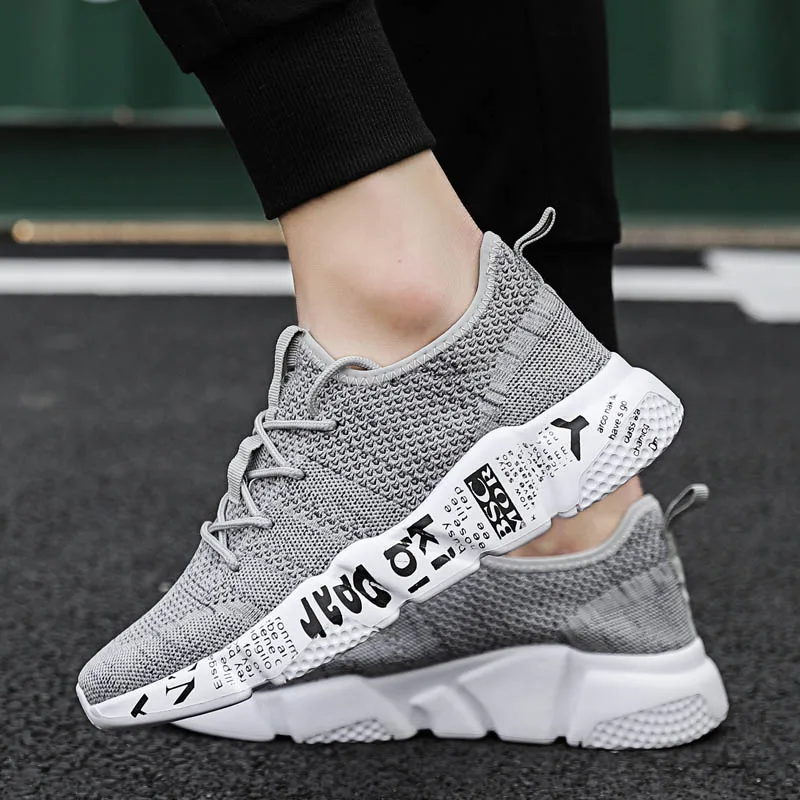 

New Fashion Trend Summer Sneakers Men Flat Casual Shoes Comfortable Mesh Breathable Tennis Running Outdoor Walking Sports Shoes