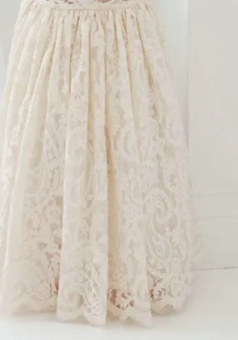 Новинка кружевное платье до щиколотки с длинными рукавами и ресничками для