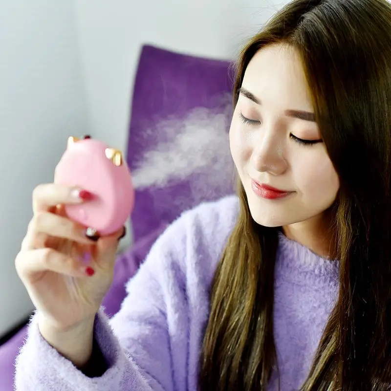 Портативная ручка USB Mini Nano Handy Mist отпариватель для лица распылитель тела пара кожи