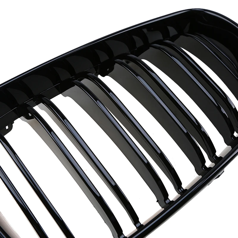

POSSBAY Front Kidney Grille Grills for BMW 1-Series E87 116d/116i 5-door 2007-2011 Facelift Double Line Front Hood Center Grill