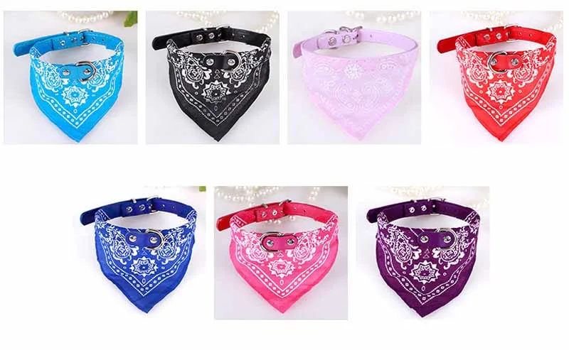 Регулируемый дизайнерский ошейник для собак и кошек черный красный синий