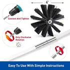 Гибкие стержни с щеточной головкой, очиститель дымохода, подметание поворотных каминов, внутреннее освещение, аксессуары для дымовых труб